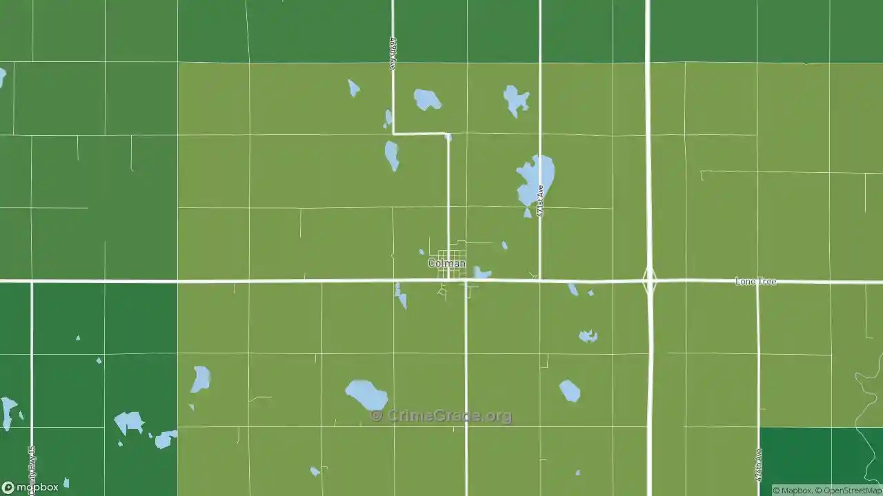 The Safest and Most Dangerous Places in Colman, SD Crime Maps and