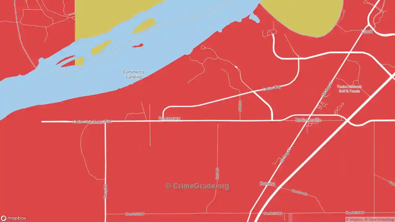 The Safest and Most Dangerous Places in Commerce, MS Crime Maps and Statistics