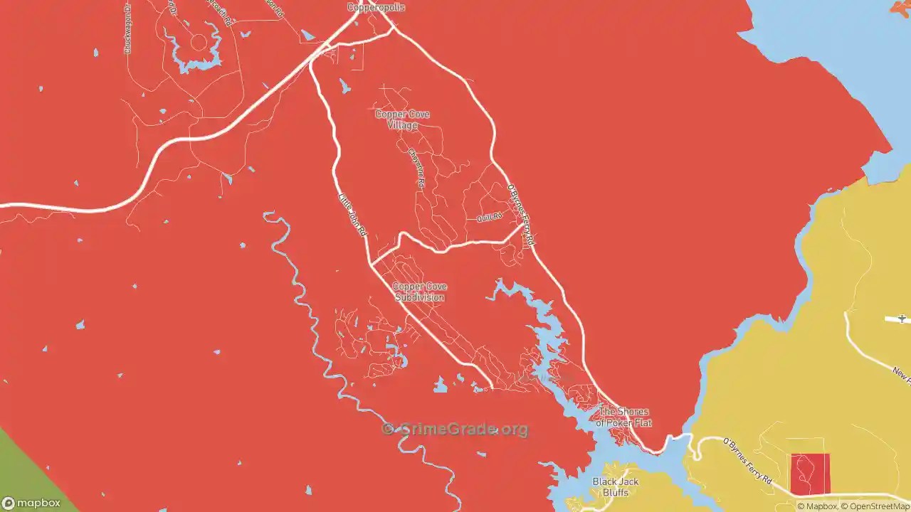The Safest and Most Dangerous Places in Copperopolis, CA Crime Maps