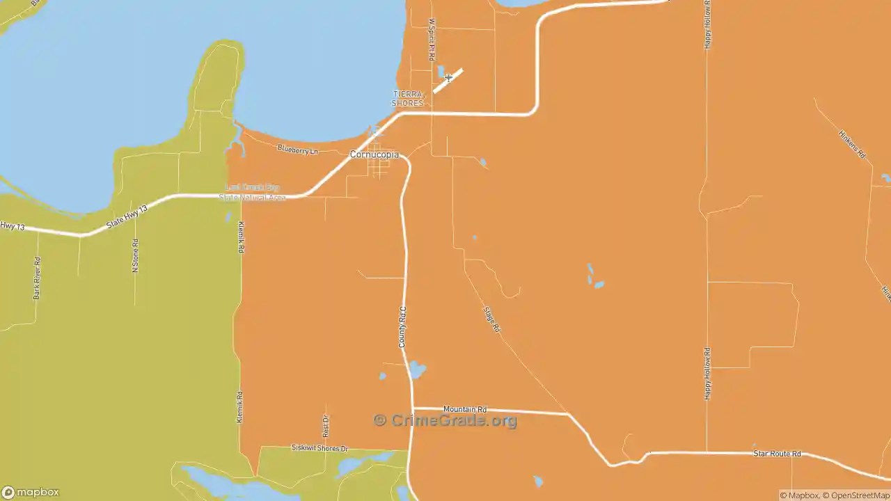 The Safest and Most Dangerous Places in Cornucopia, WI Crime Maps and
