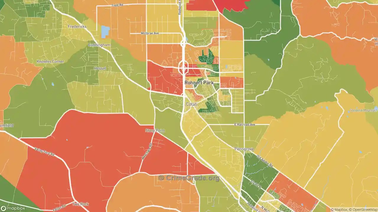 The Safest and Most Dangerous Places in Cotati, CA Crime Maps and