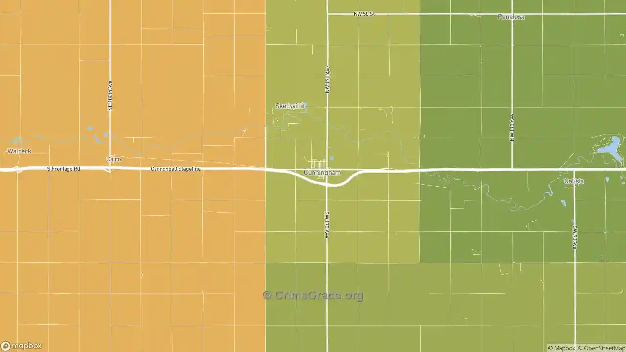 The Safest and Most Dangerous Places in Cunningham, KS Crime Maps and