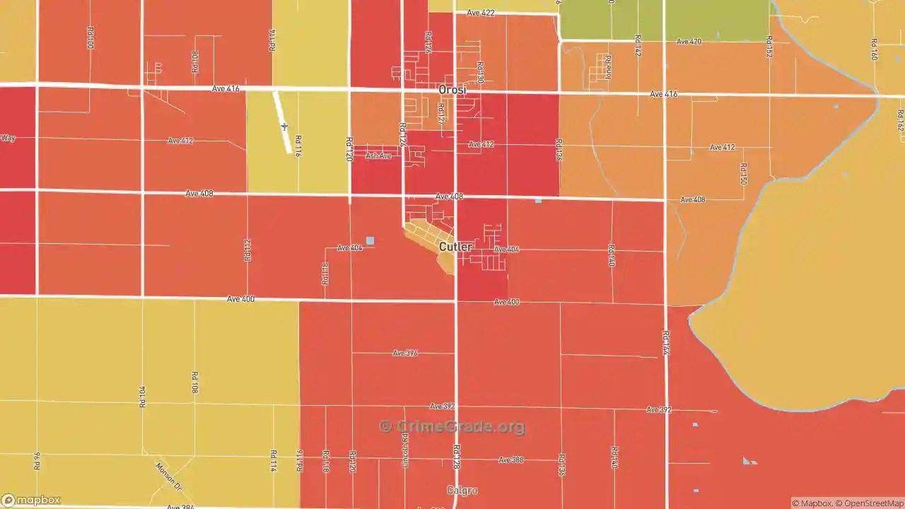The Safest and Most Dangerous Places in Cutler, CA Crime Maps and
