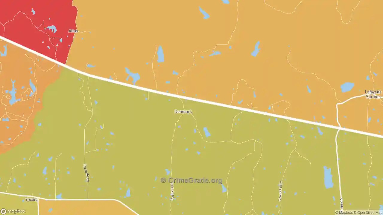The Safest and Most Dangerous Places in Denmark, MS Crime Maps and Statistics