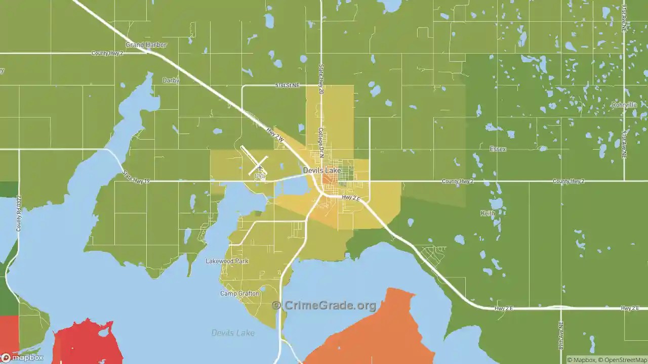 The Safest and Most Dangerous Places in Devils Lake, ND Crime Maps and