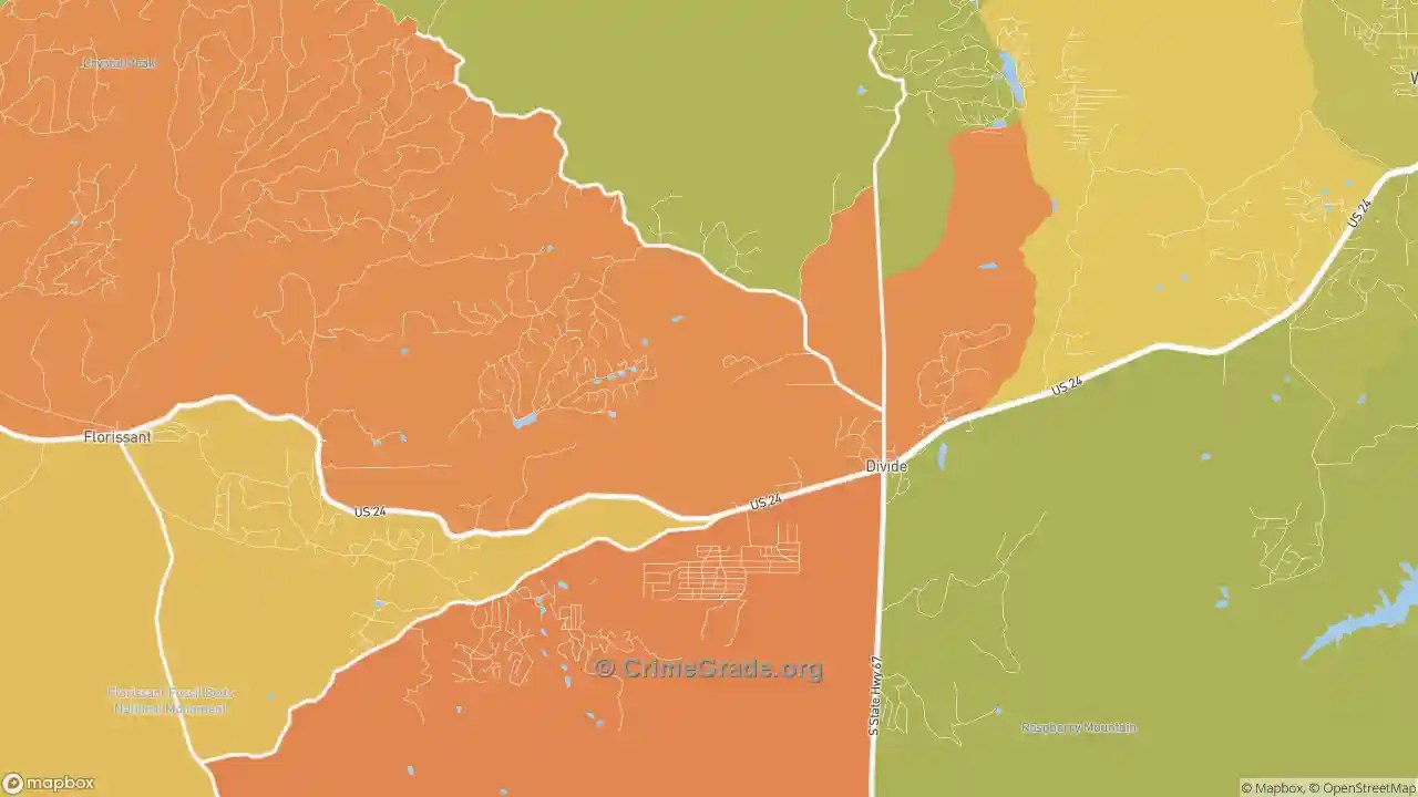 The Safest and Most Dangerous Places in Divide, CO Crime Maps and