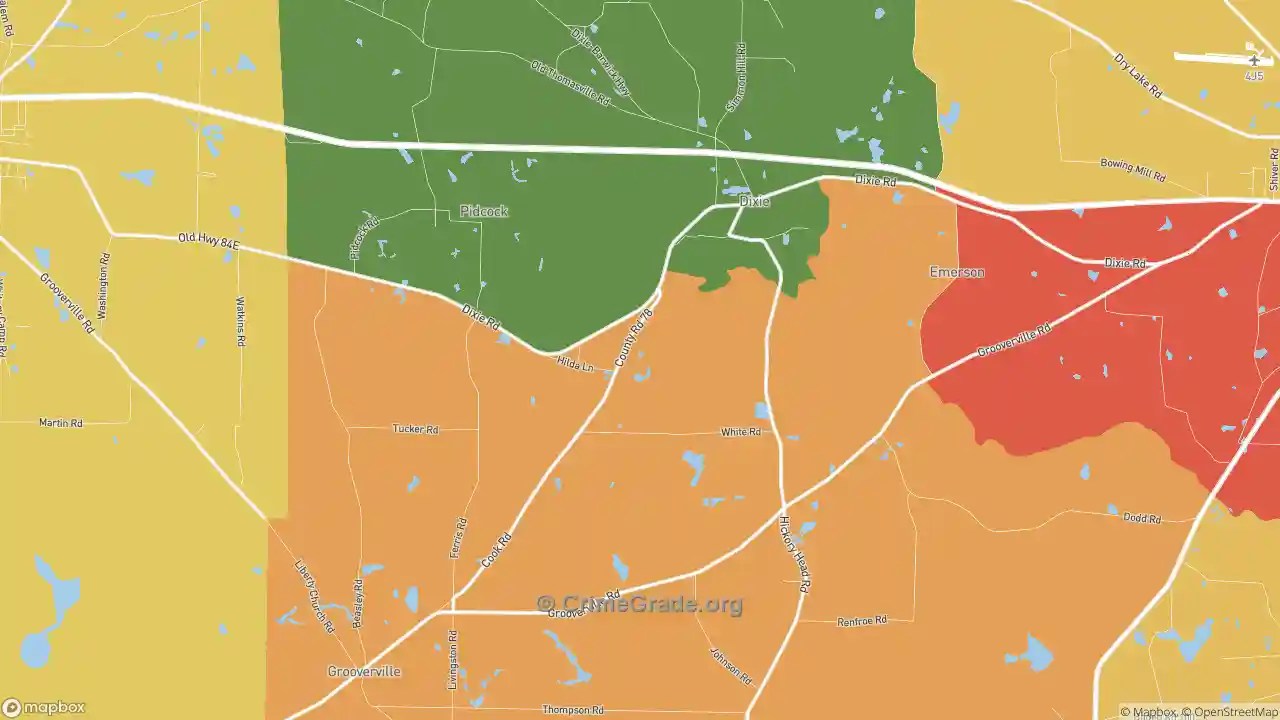 The Safest and Most Dangerous Places in Dixie, GA Crime Maps and