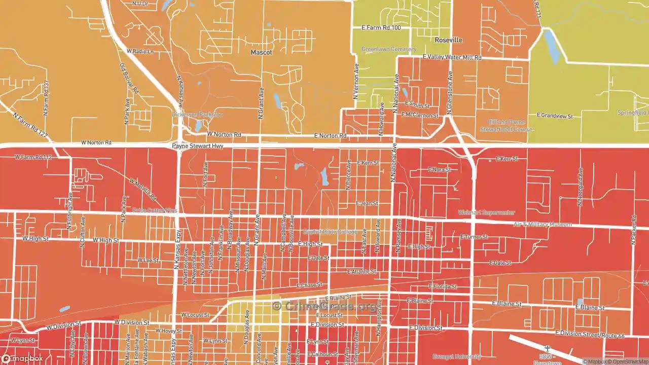 The Safest and Most Dangerous Places in Doling, Springfield, MO Crime