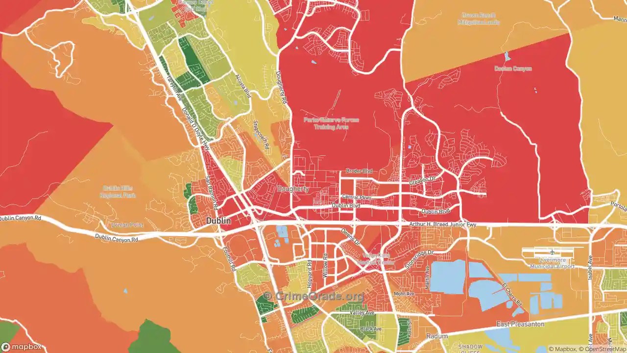 The Safest and Most Dangerous Places in Dublin, CA Crime Maps and