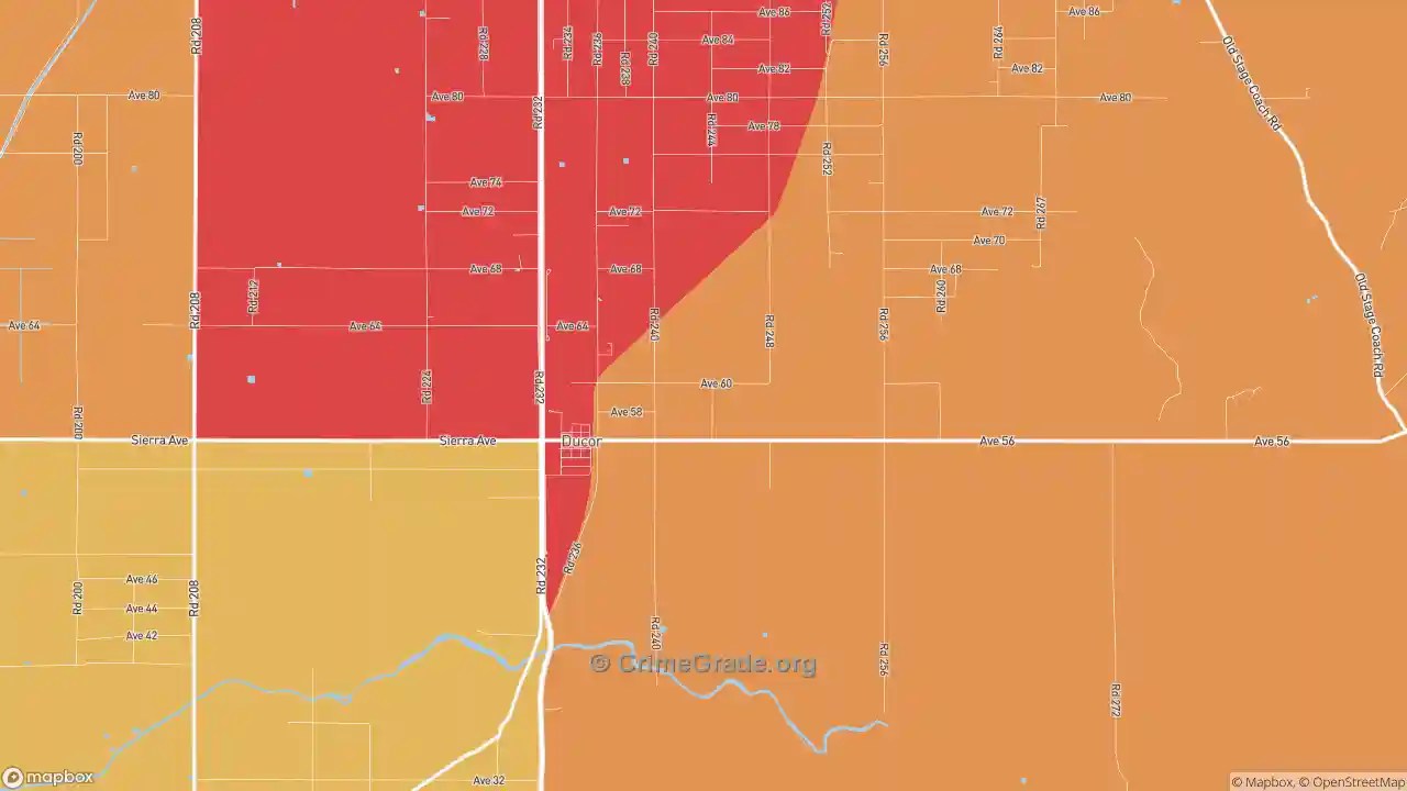 The Safest and Most Dangerous Places in Ducor, CA Crime Maps and
