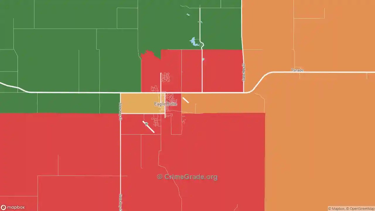 The Safest and Most Dangerous Places in Eagle Butte, SD Crime Maps and