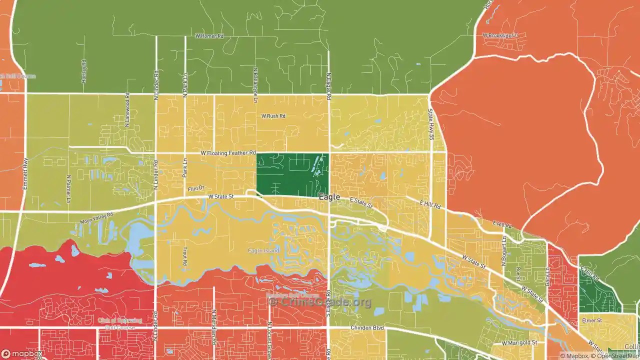 The Safest and Most Dangerous Places in Eagle, ID Crime Maps and