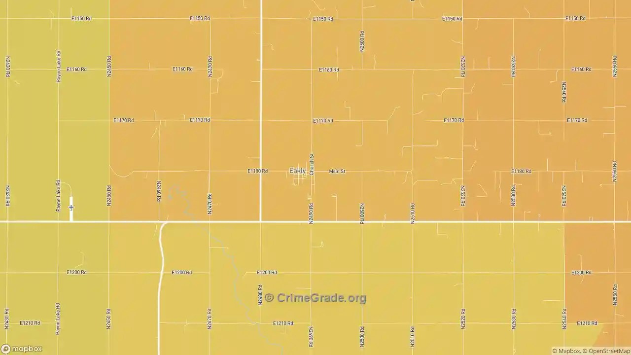 The Safest and Most Dangerous Places in Eakly, OK Crime Maps and