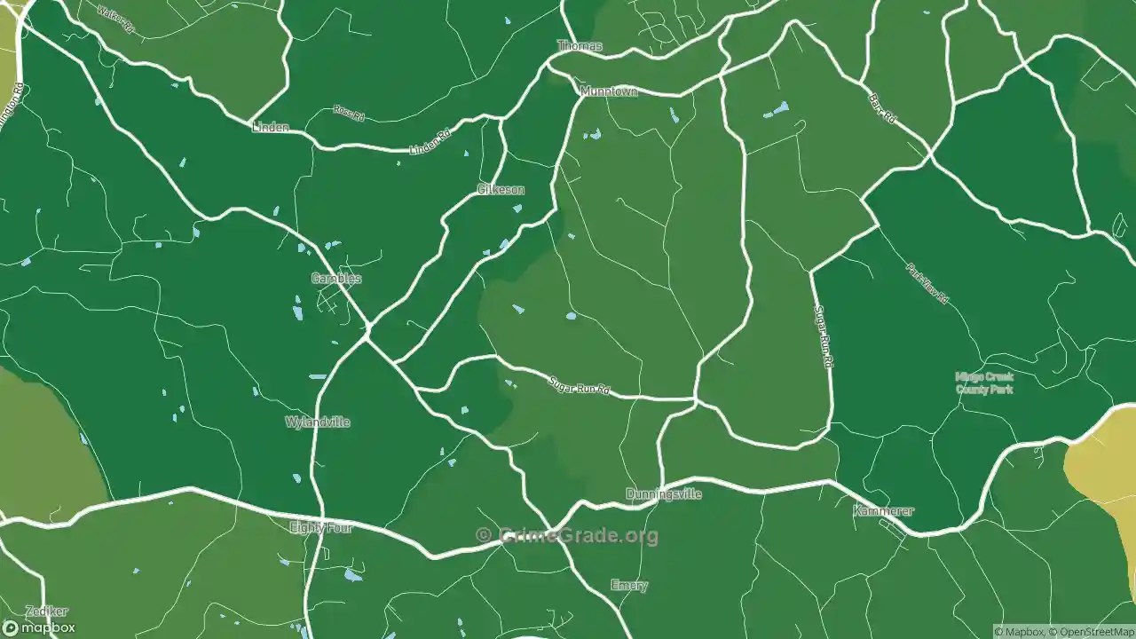 The Safest and Most Dangerous Places in Eighty Four, PA Crime Maps and