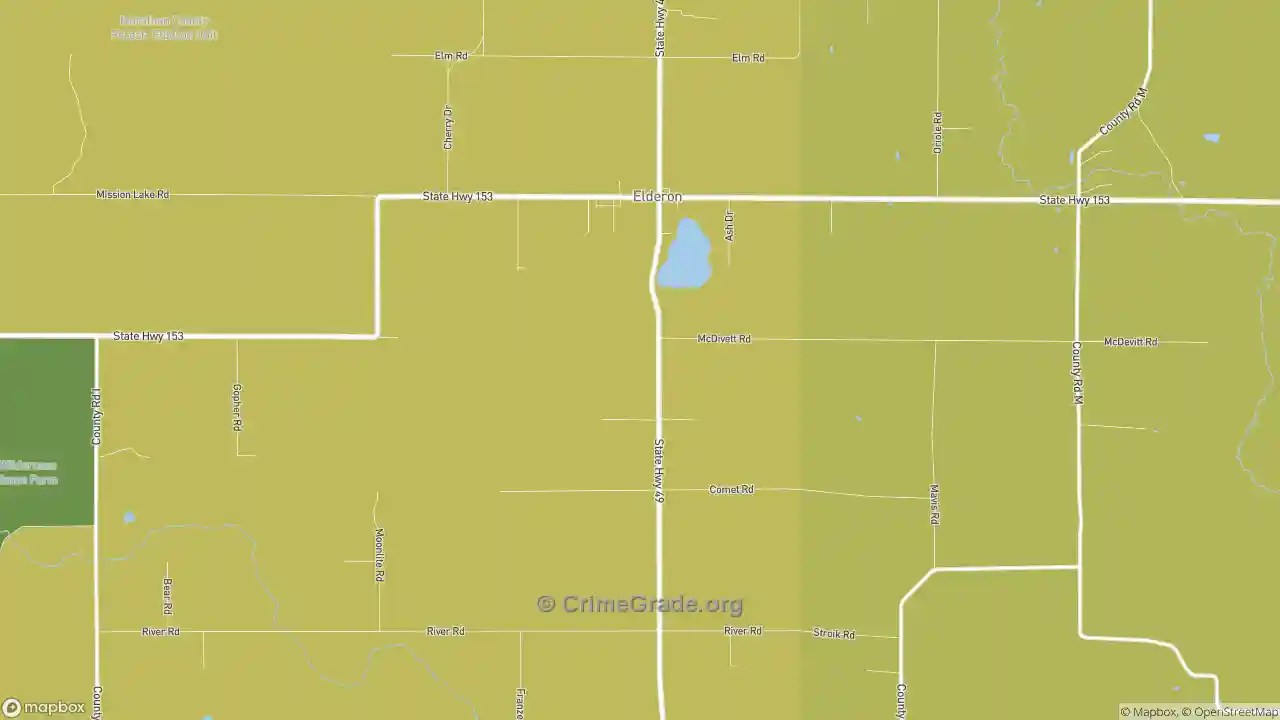 The Safest and Most Dangerous Places in Elderon, WI Crime Maps and