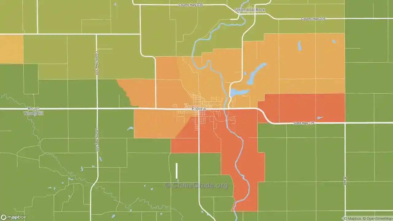 The Safest and Most Dangerous Places in Eldora, IA Crime Maps and