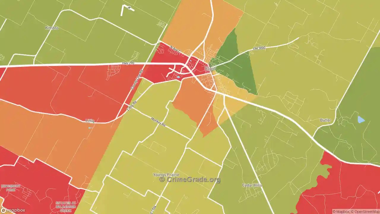 The Safest and Most Dangerous Places in Elgin, TX Crime Maps and