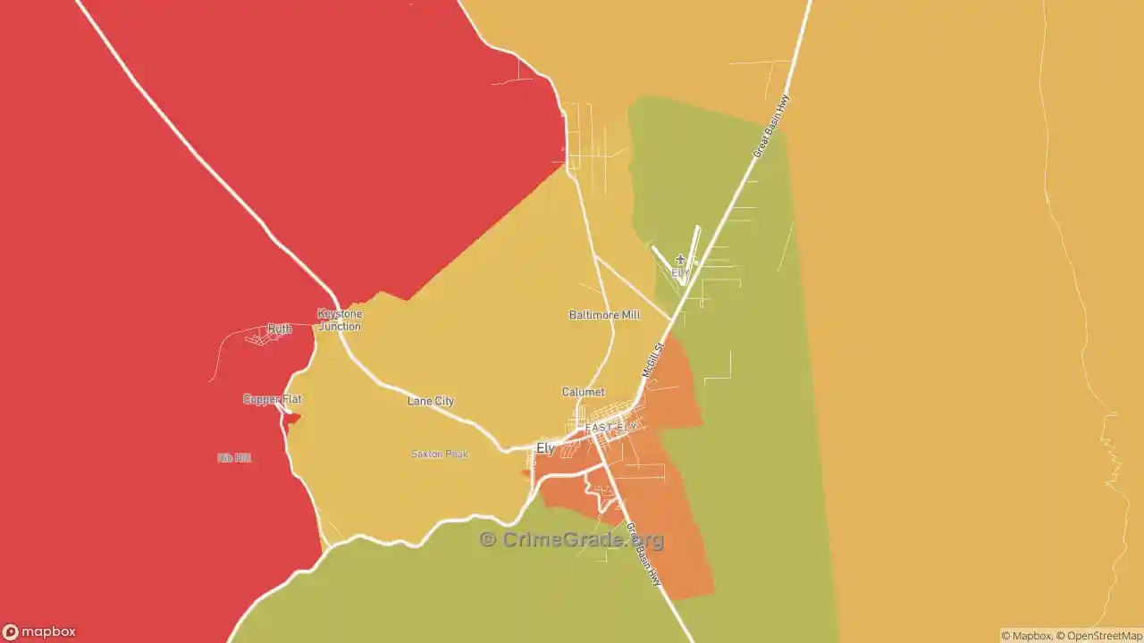 The Safest and Most Dangerous Places in Ely, NV Crime Maps and