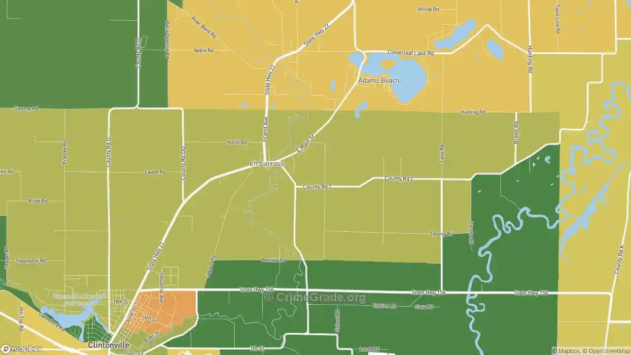 The Safest and Most Dangerous Places in Embarrass, WI Crime Maps and
