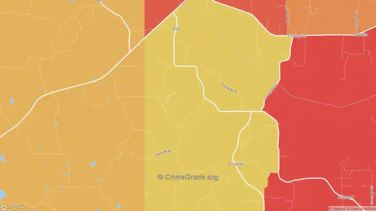 The Safest and Most Dangerous Places in Etta, MS Crime Maps and