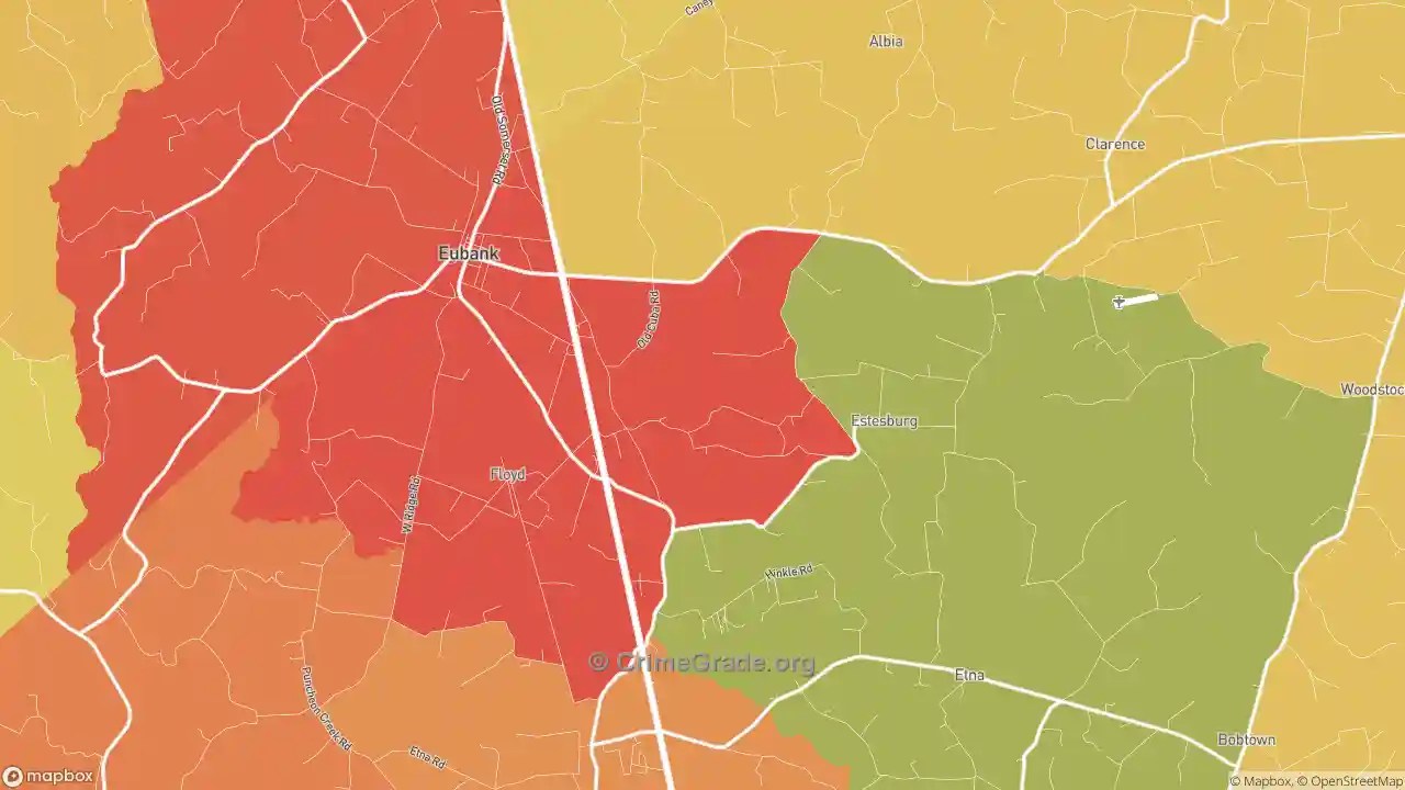 The Safest and Most Dangerous Places in Eubank, KY Crime Maps and