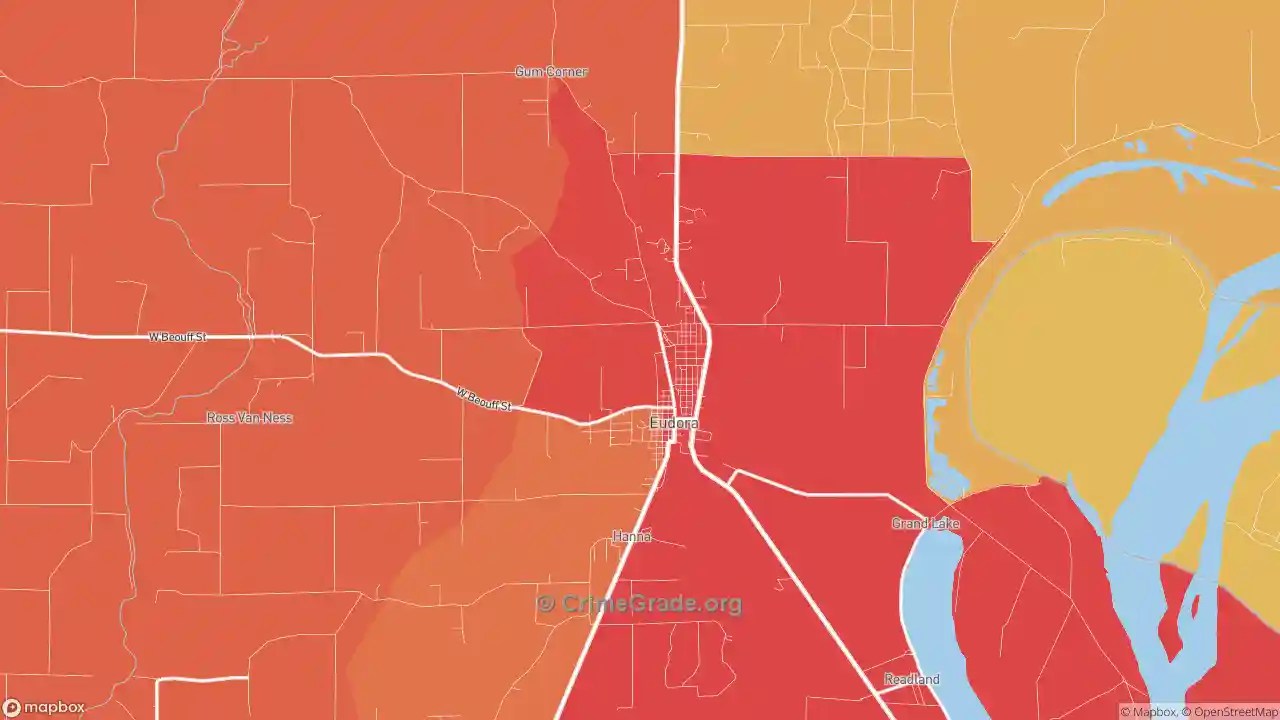 The Safest and Most Dangerous Places in Eudora, AR Crime Maps and