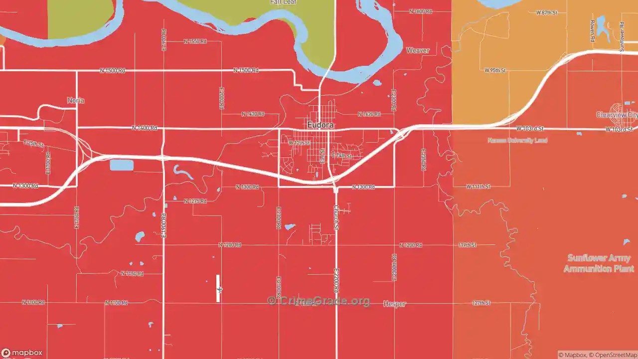 The Safest and Most Dangerous Places in Eudora, KS Crime Maps and
