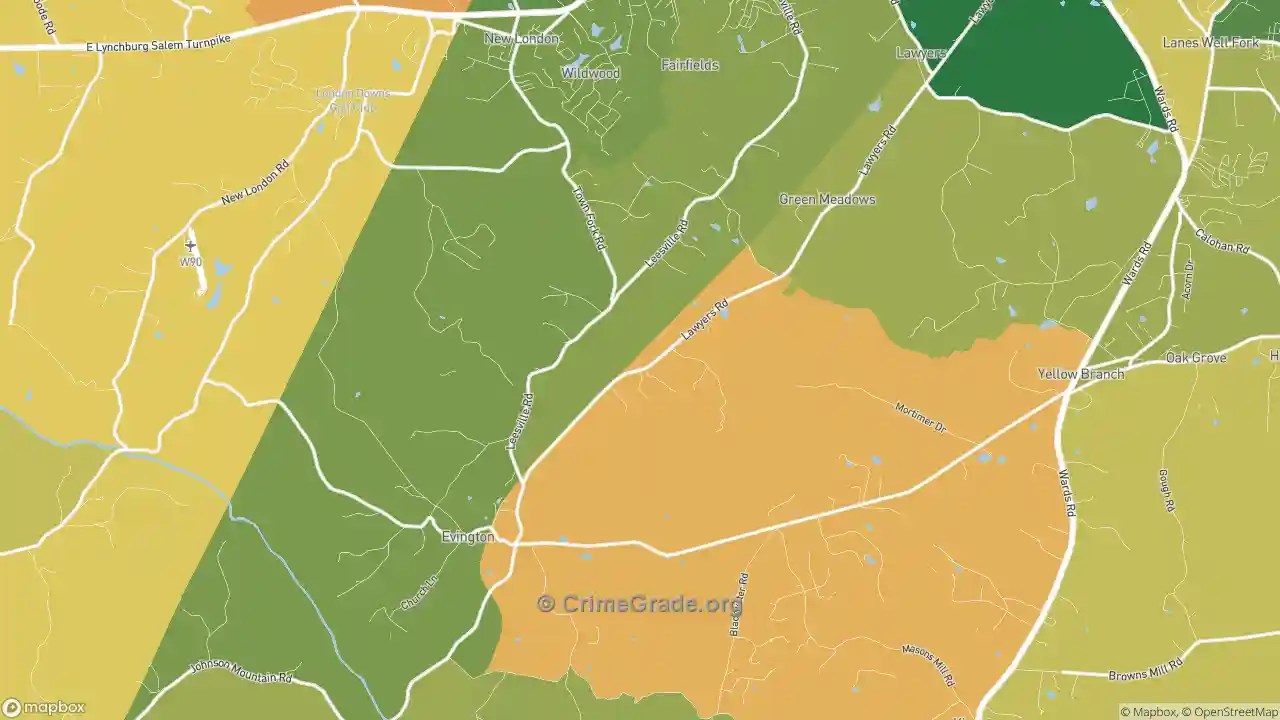 The Safest and Most Dangerous Places in Evington, VA Crime Maps and
