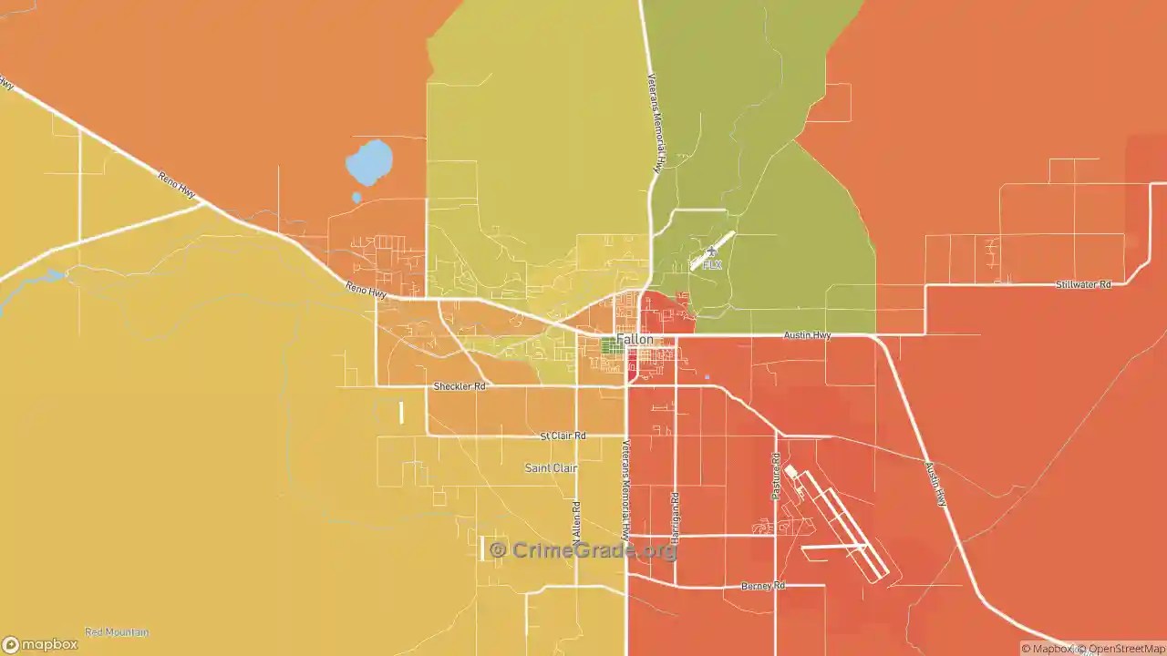 The Safest and Most Dangerous Places in Fallon, NV Crime Maps and