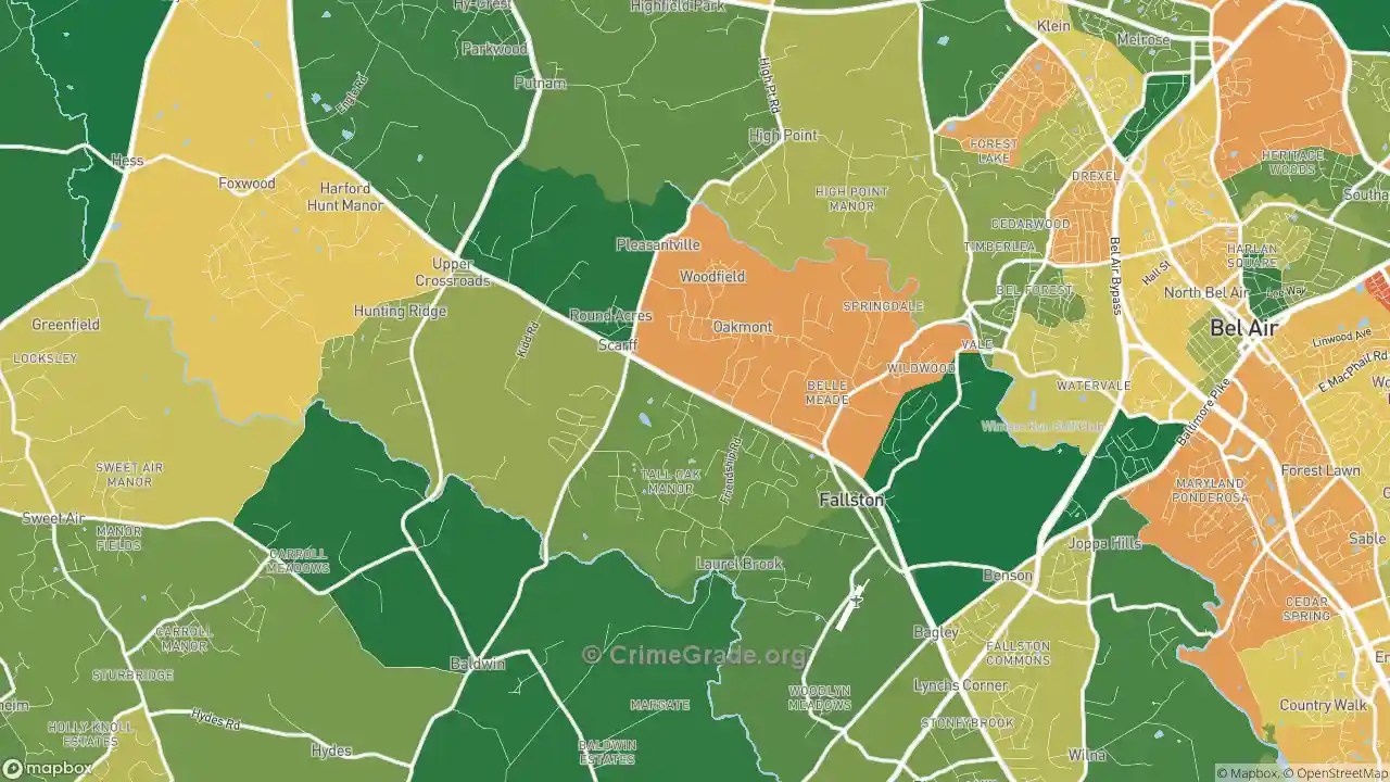 The Safest and Most Dangerous Places in Fallston, MD Crime Maps and Statistics