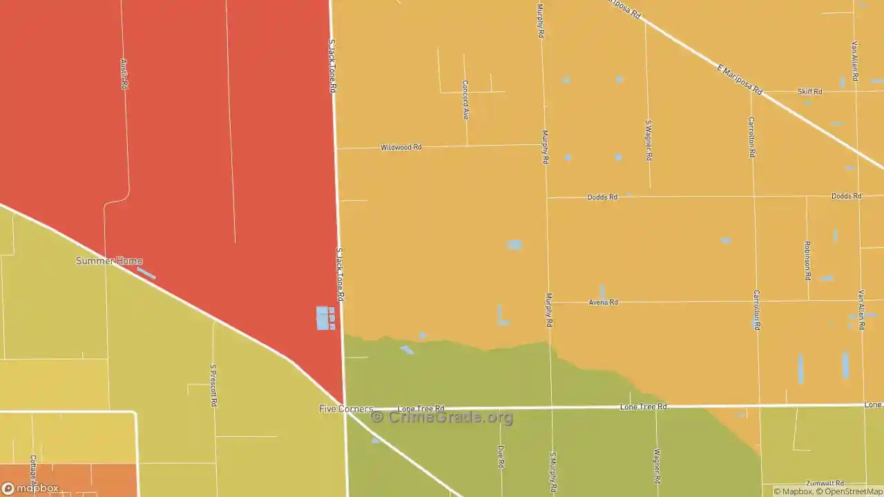The Safest and Most Dangerous Places in Five Corners, CA Crime Maps