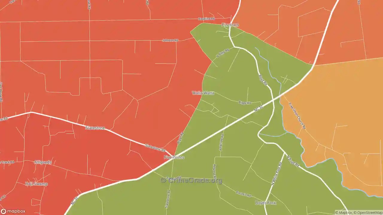 The Safest and Most Dangerous Places in Five Points, NC Crime Maps and