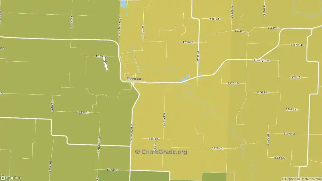 The Safest and Most Dangerous Places in Freeman, MO Crime Maps and