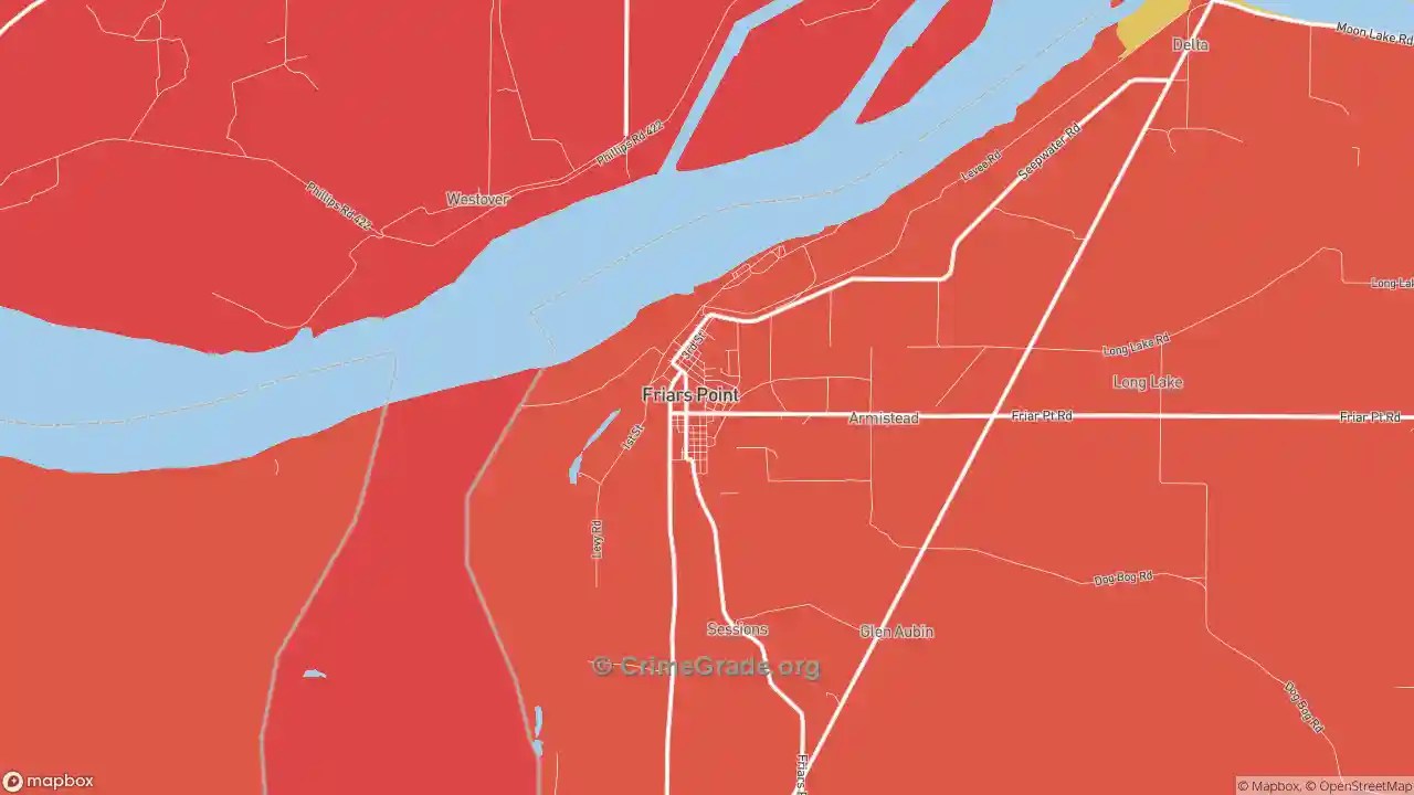The Safest and Most Dangerous Places in Friars Point, MS Crime Maps