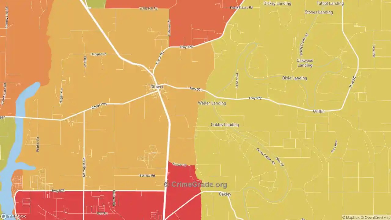 The Safest and Most Dangerous Places in Gilbert, LA Crime Maps and Statistics