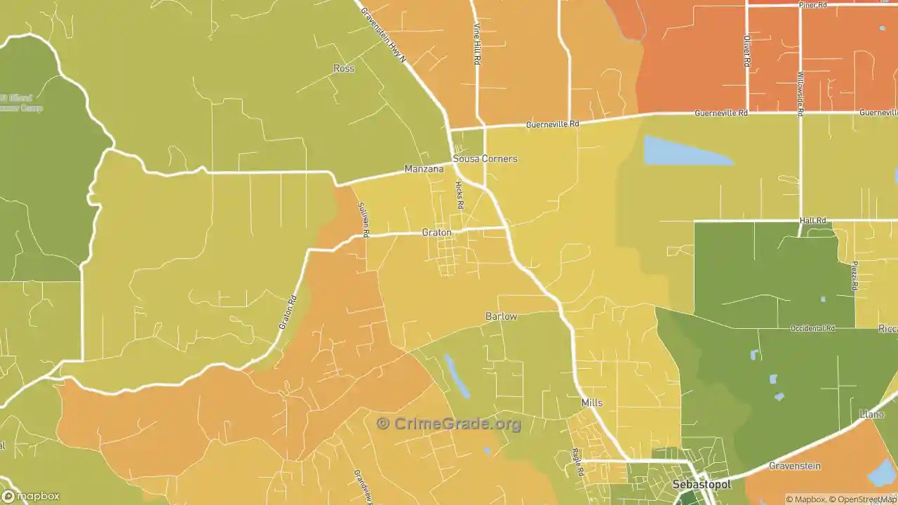 The Safest and Most Dangerous Places in Graton, CA Crime Maps and