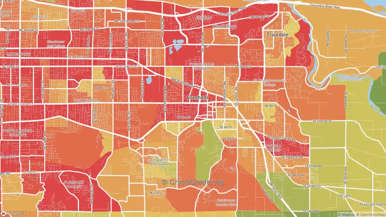 The Safest and Most Dangerous Places in Gresham, OR Crime Maps and