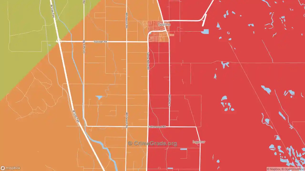 The Safest and Most Dangerous Places in Gustine, CA Crime Maps and