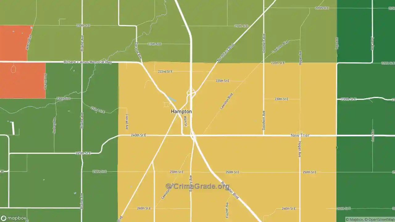 The Safest and Most Dangerous Places in Hampton, MN Crime Maps and