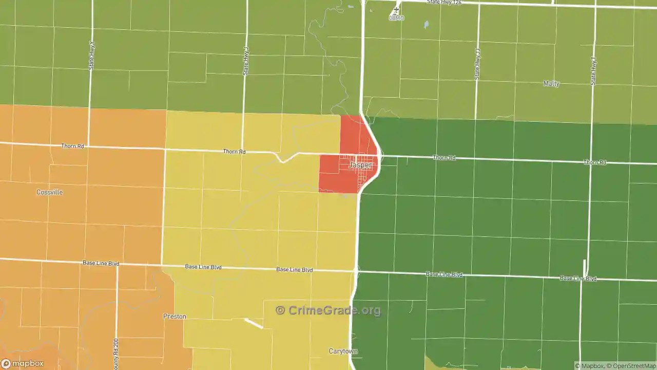 The Safest and Most Dangerous Places in Jasper, MO Crime Maps and