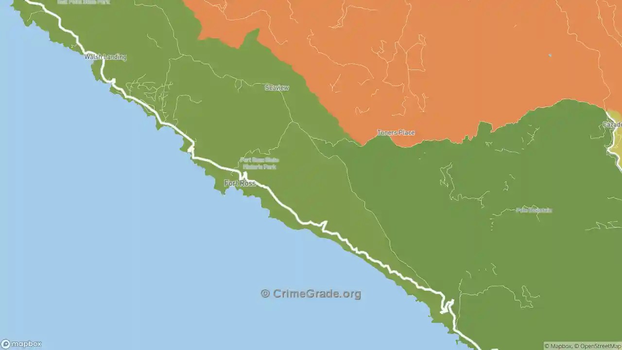 The Safest and Most Dangerous Places in Jenner, CA Crime Maps and