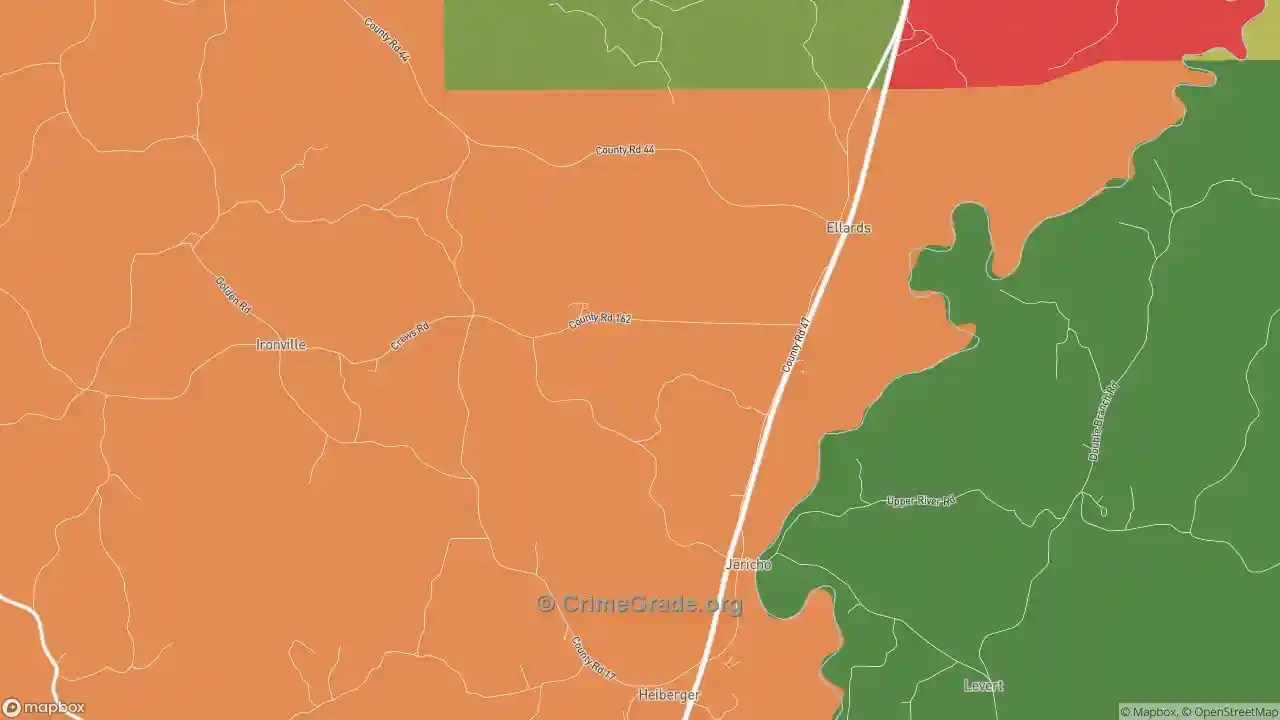 The Safest and Most Dangerous Places in Jericho, AL Crime Maps and