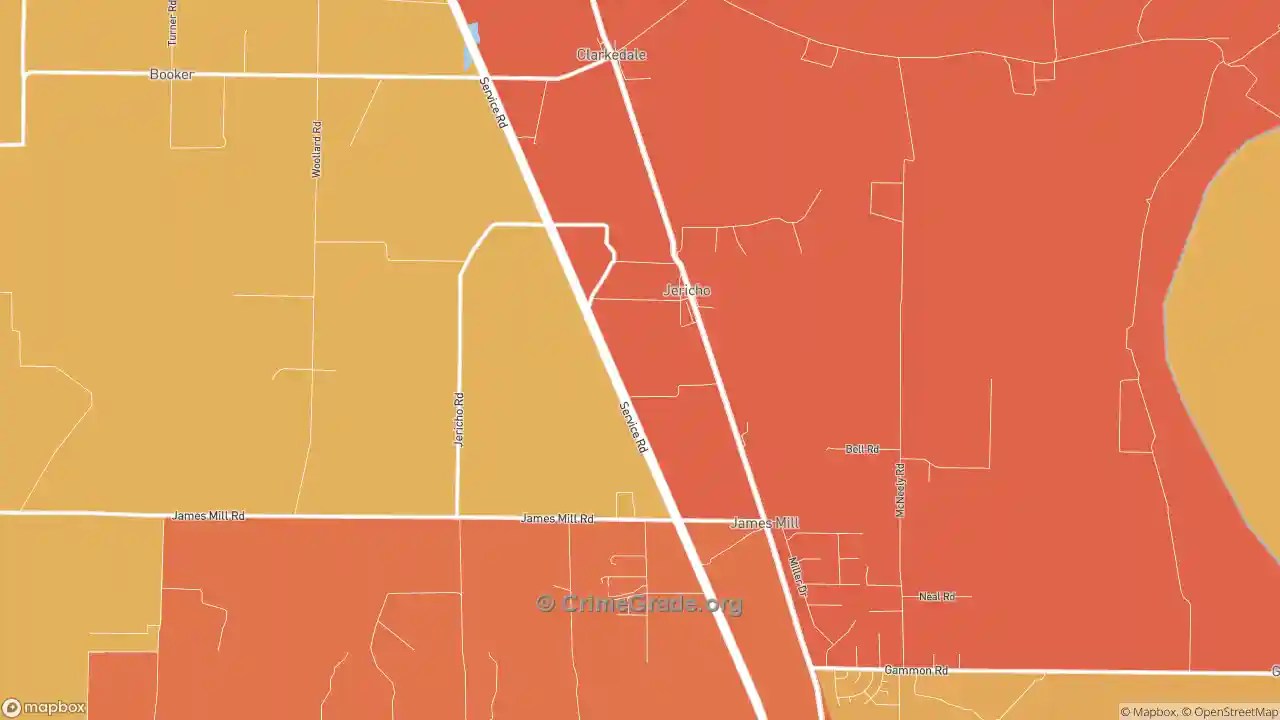 The Safest and Most Dangerous Places in Jericho, AR Crime Maps and