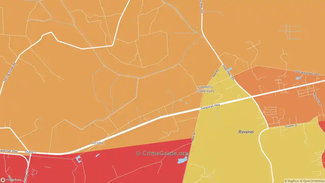 The Safest and Most Dangerous Places in Jericho, SC Crime Maps and