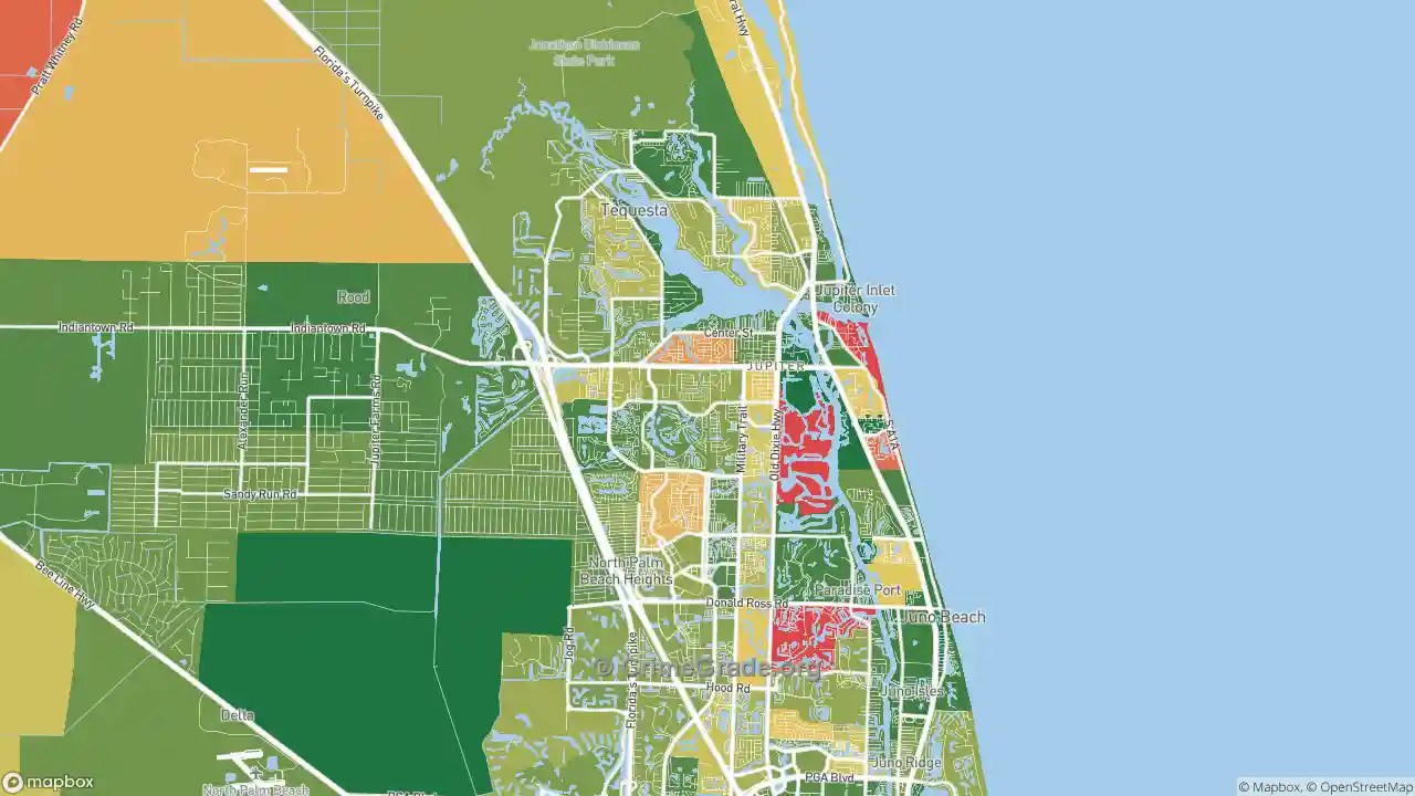 The Safest and Most Dangerous Places in Jupiter, FL Crime Maps and