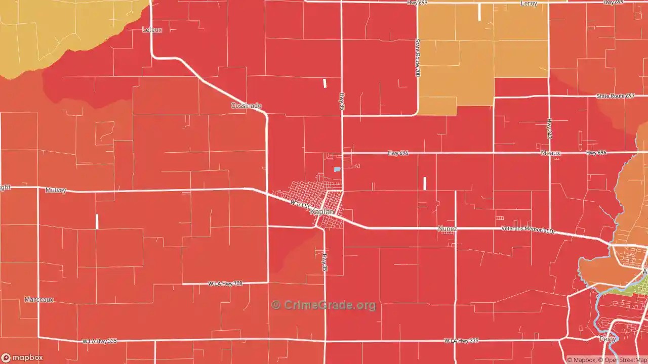 The Safest and Most Dangerous Places in Kaplan, LA Crime Maps and