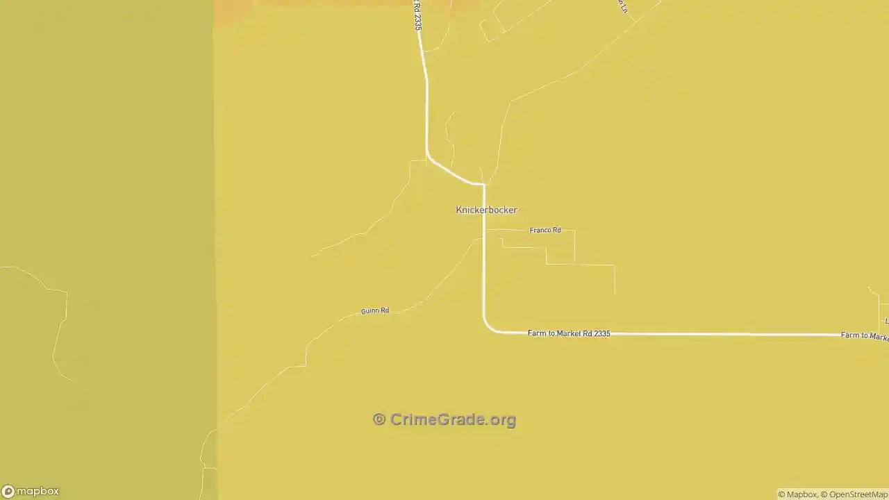 The Safest and Most Dangerous Places in Knickerbocker, TX Crime Maps