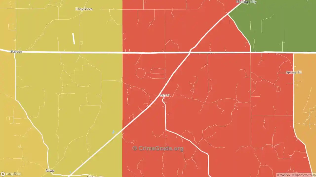 The Safest and Most Dangerous Places in Lamar, MS Crime Maps and