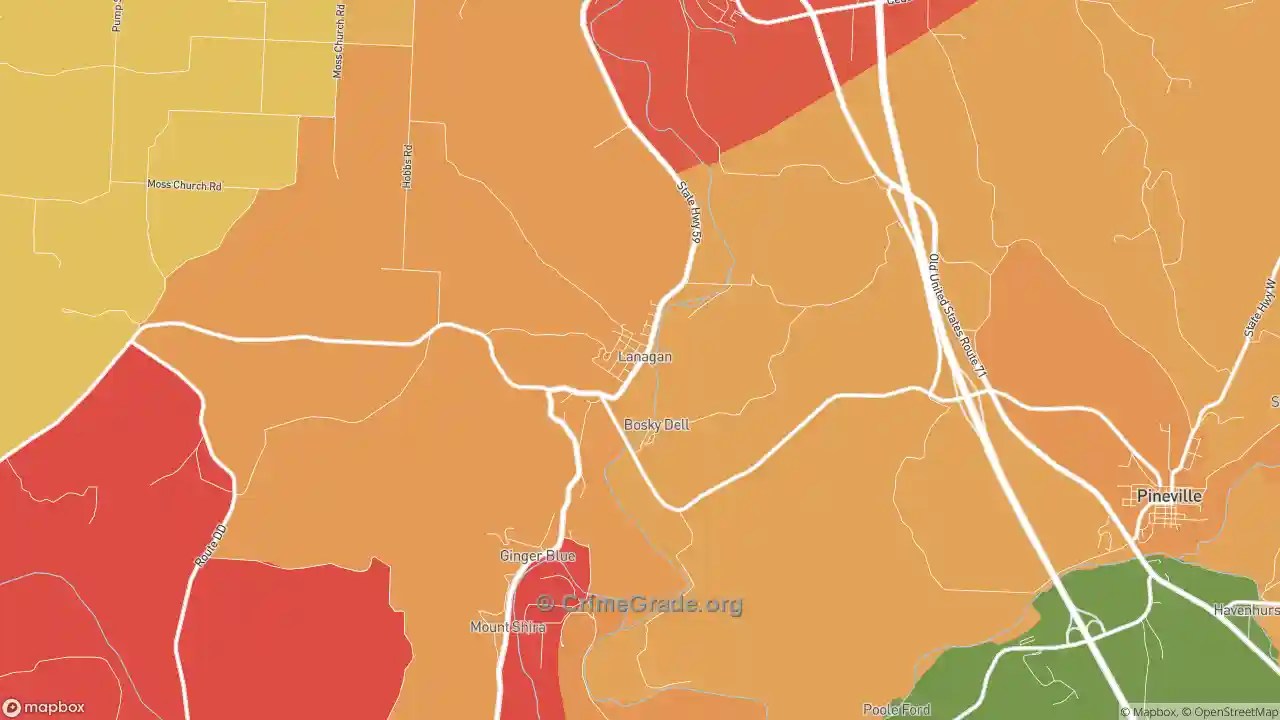 The Safest and Most Dangerous Places in Lanagan, MO Crime Maps and
