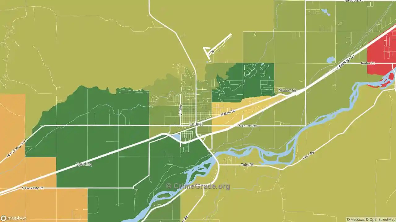 The Safest and Most Dangerous Places in Laurel, MT Crime Maps and